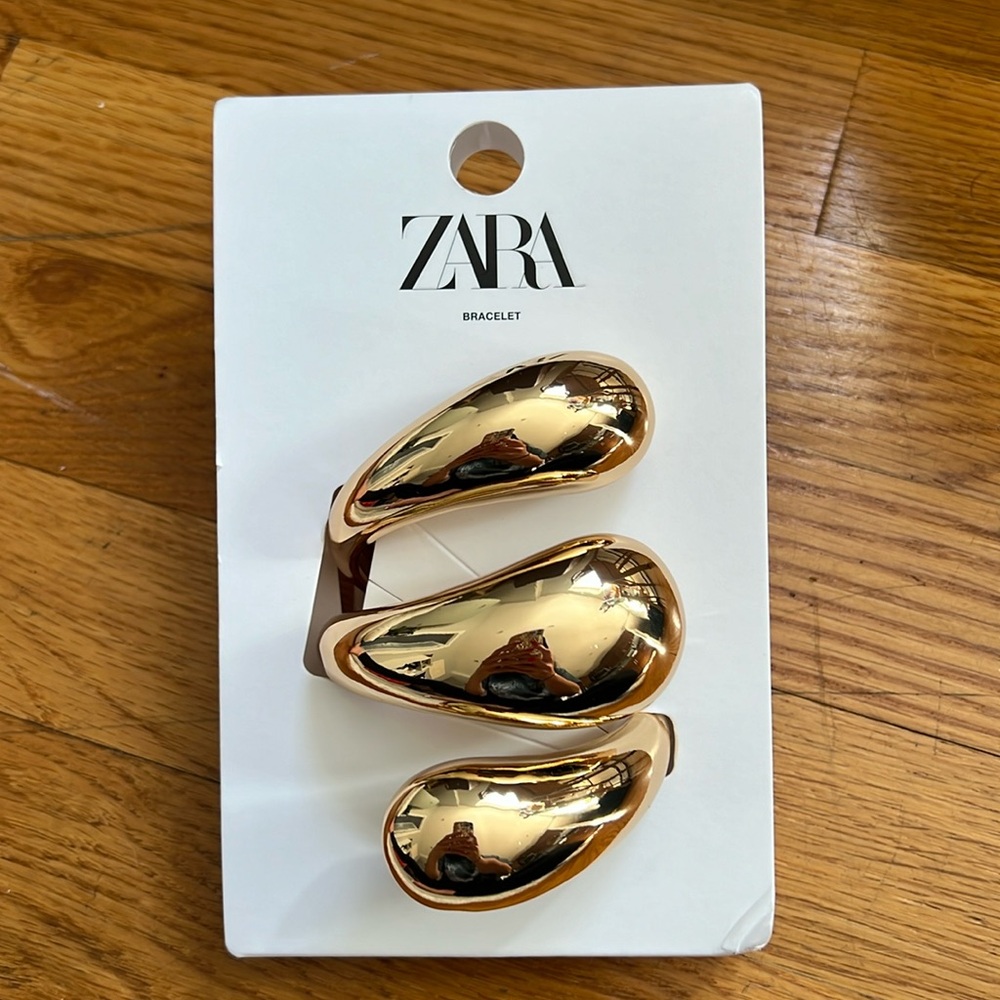 Zara large rigid triple bracelet